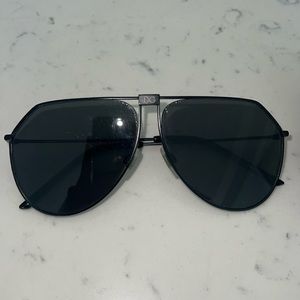 Dolce & Gabbana black aviator sunglasses